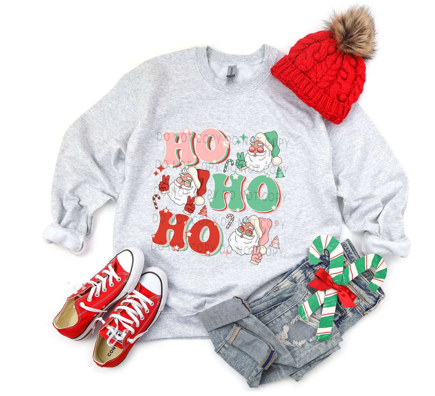 Ho Ho Ho Retro Pastel - DTF