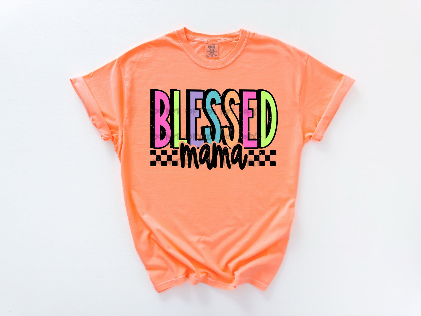 Blessed mama bright colors- DTF&UV