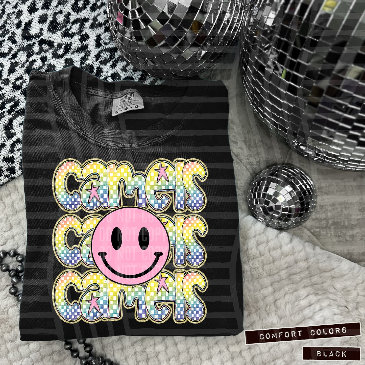 Pink Smiley Triple Stack (Dropdown)- DTF&UV