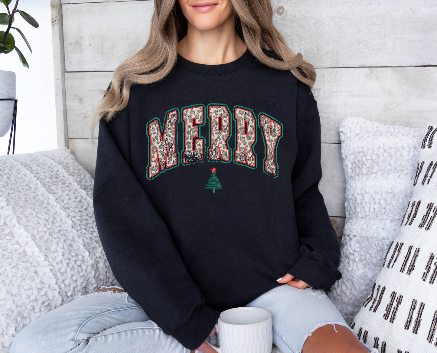 Merry distressed leopard-DTF
