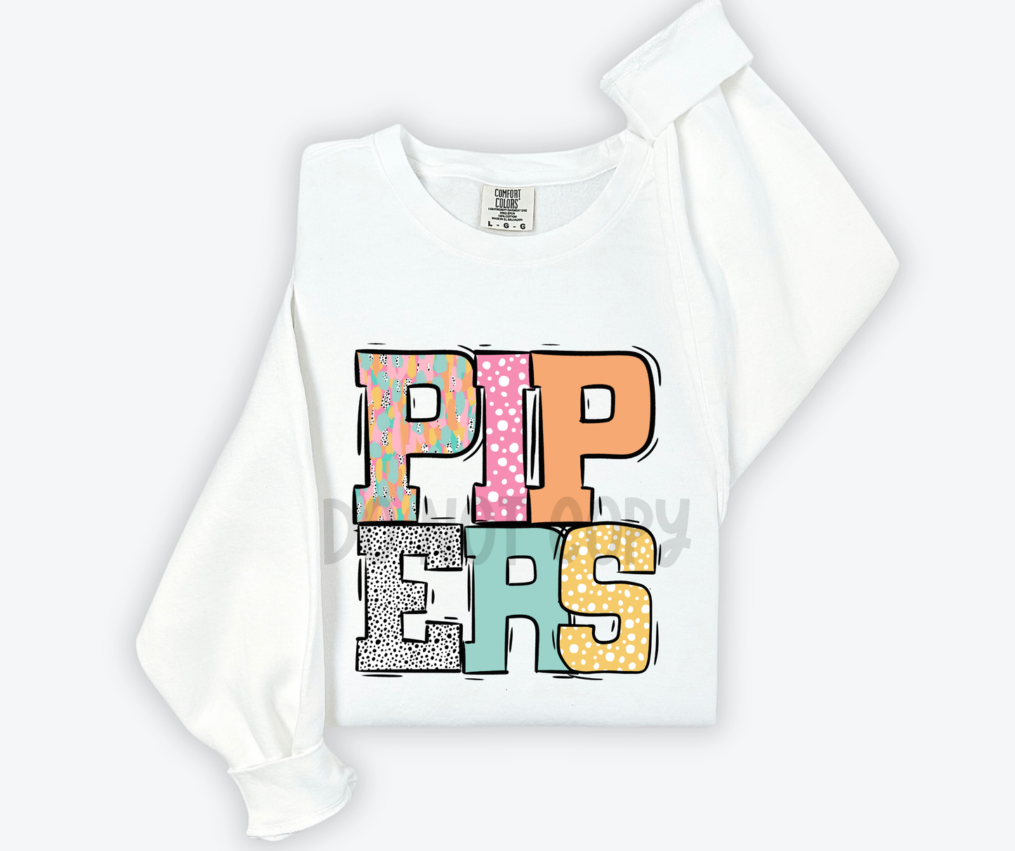Pastel Stroke Varsity Mascots (ALL Mascots in this listing Dropdown)-DTF