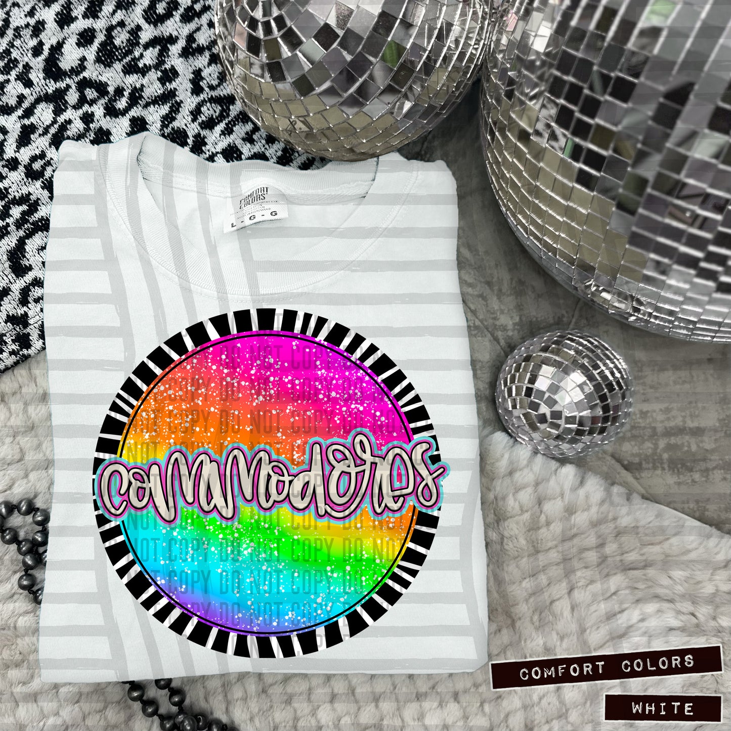 Rainbow Splatter Rounds(Dropdown)- DTF&UV