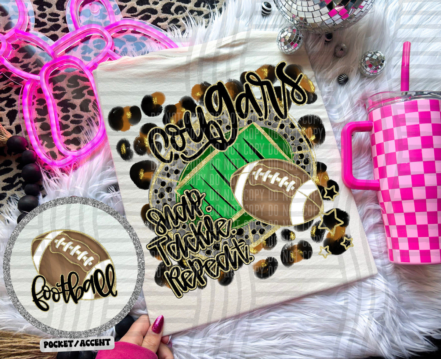 Snap Tackle Repeat Mascot (Includes front and back) (Dropdown)- DTF&UV