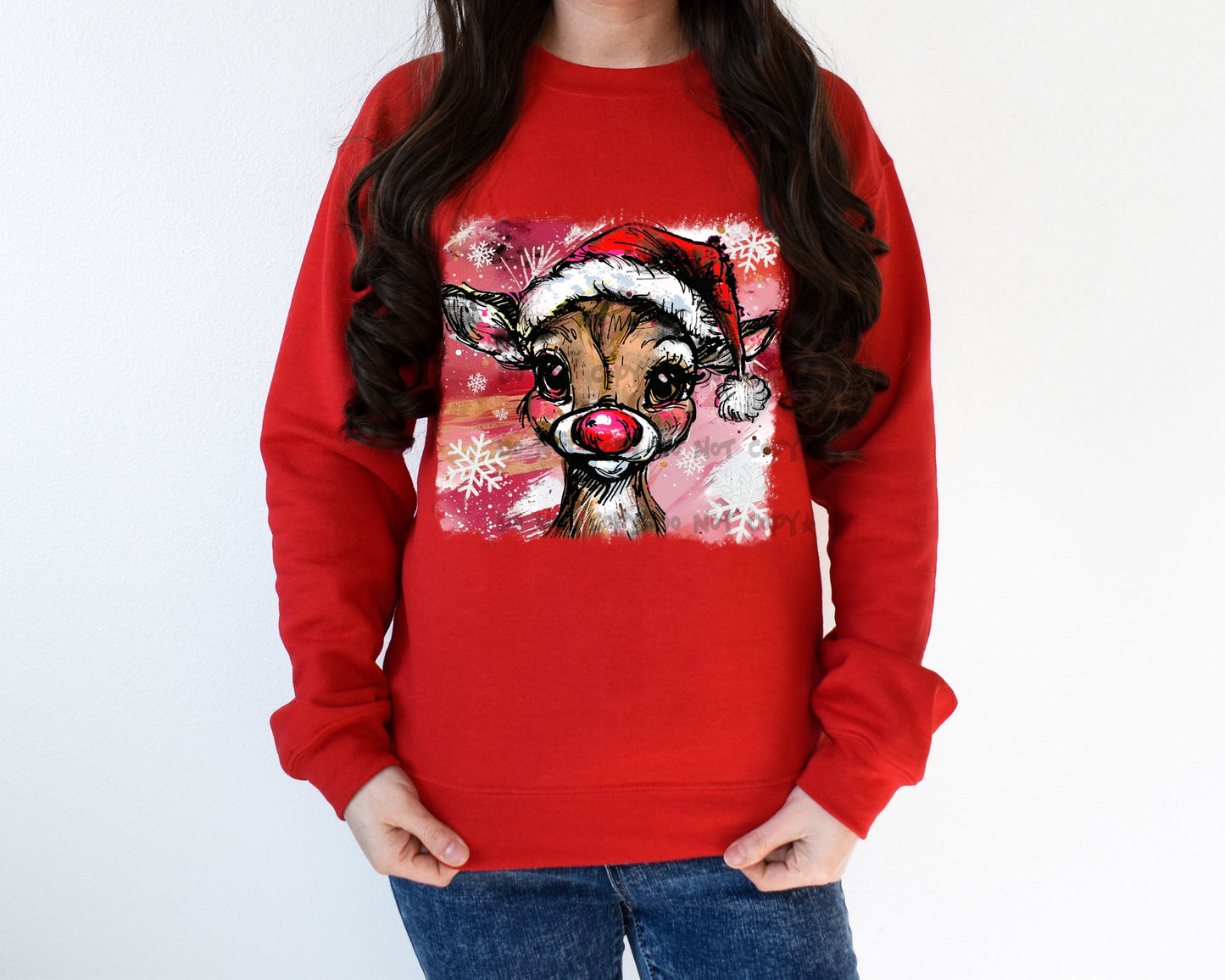 Red nosed Reindeer-DTF&UV