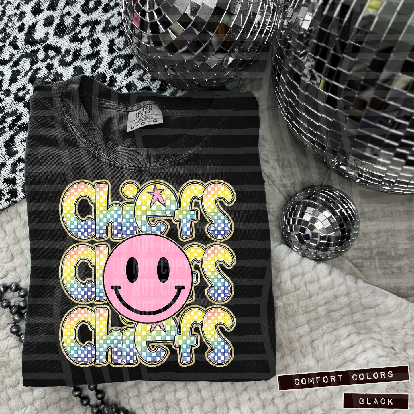 Pink Smiley Triple Stack (Dropdown)- DTF&UV