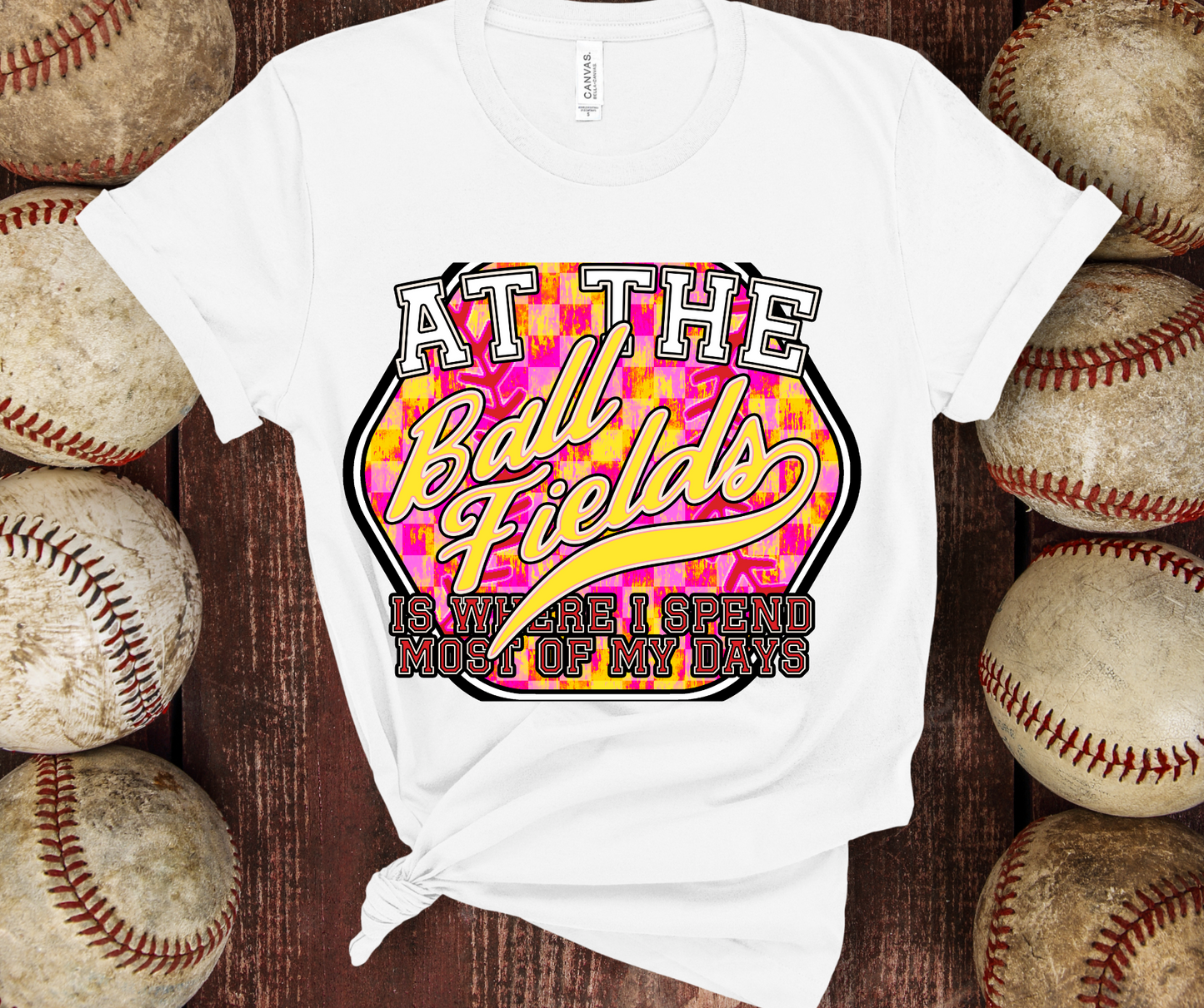 At the Ball Fields YELLOW - DTF