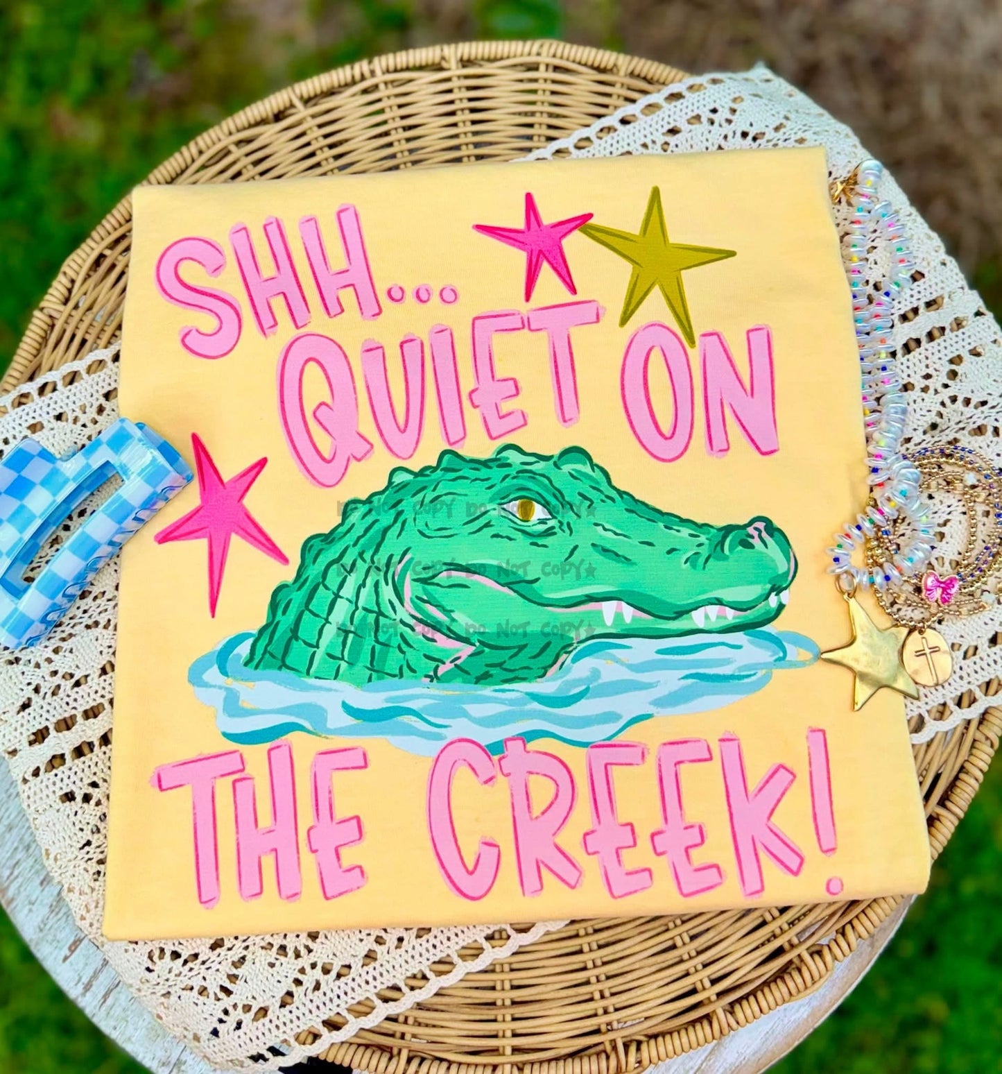 Shhh... quiet on The Creek PINK- DTF&UV