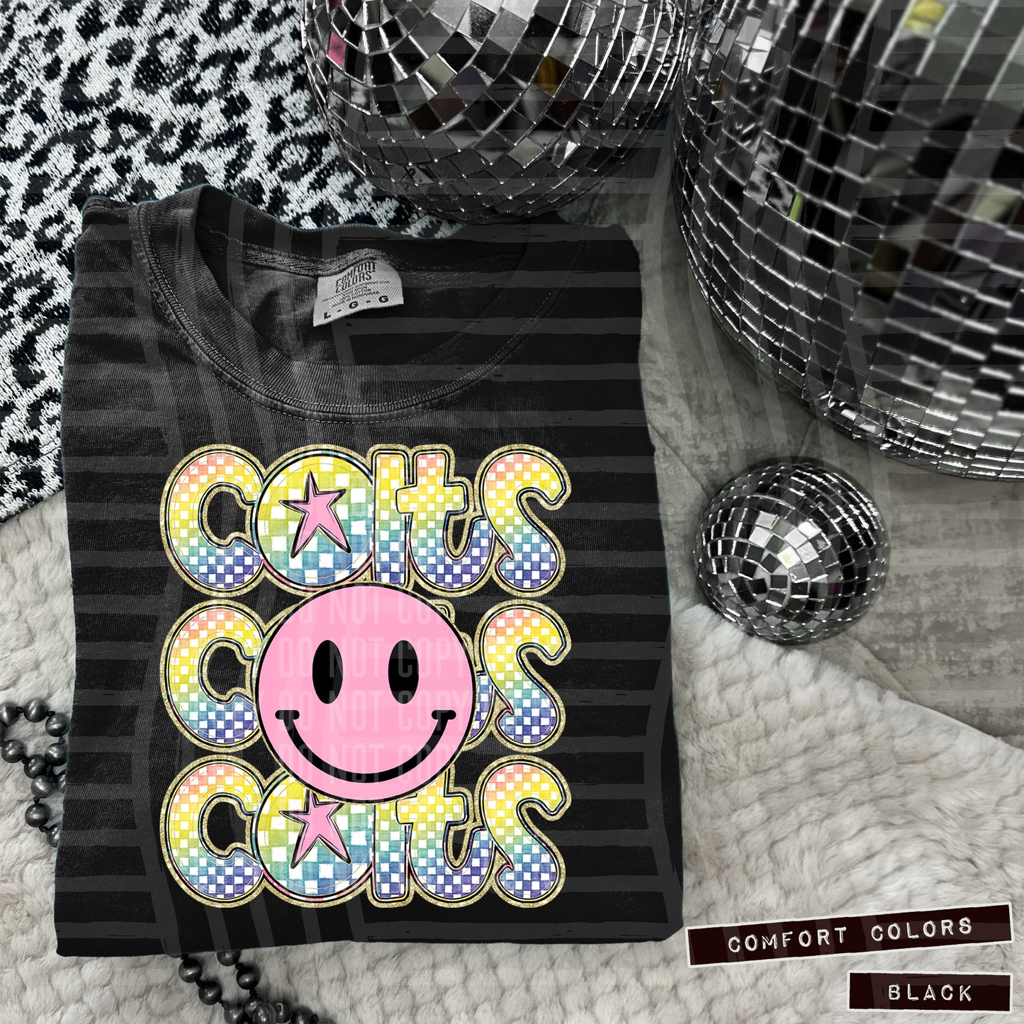 Pink Smiley Triple Stack (Dropdown)- DTF&UV