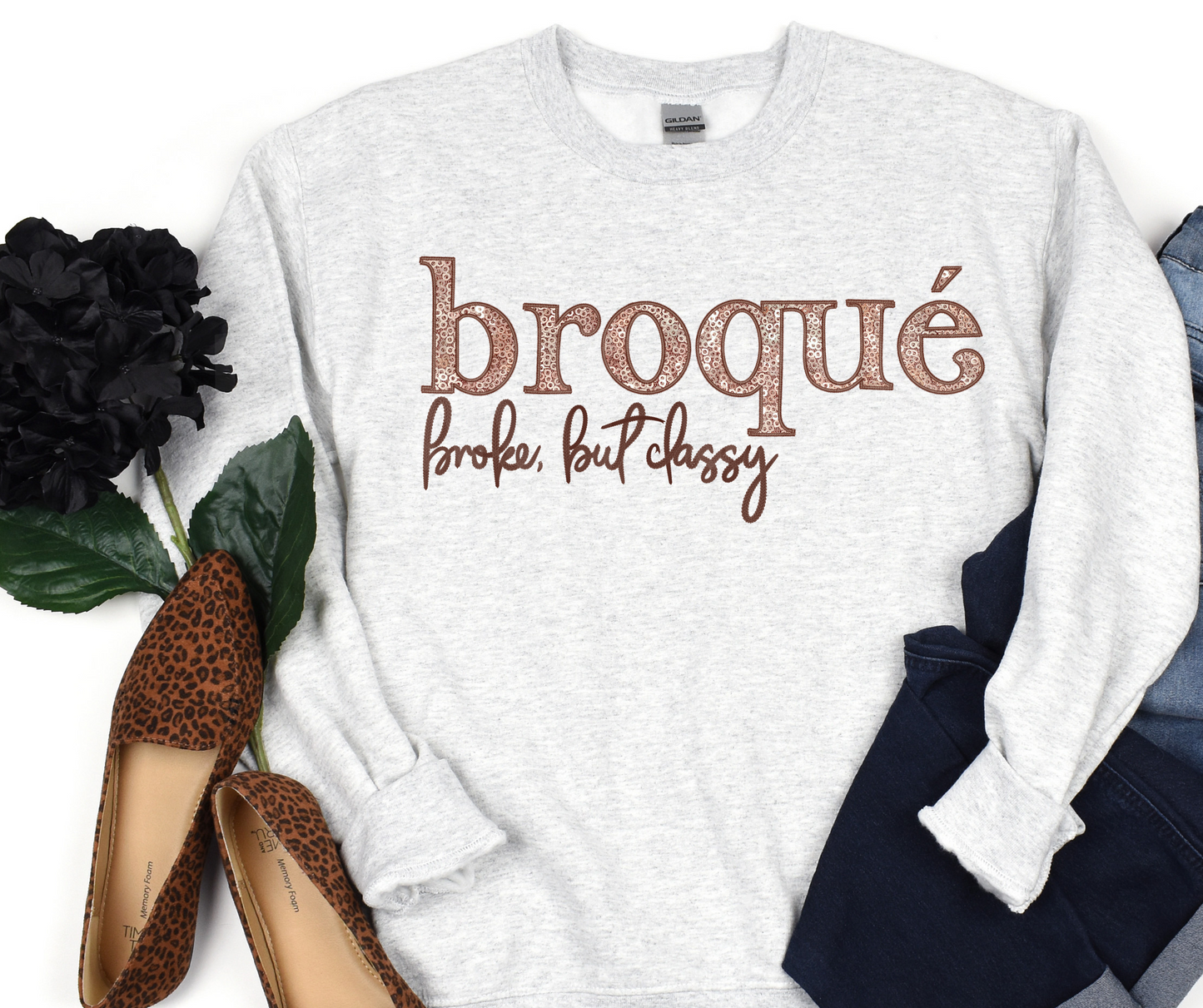 Broque Faux Embroidery-DTF