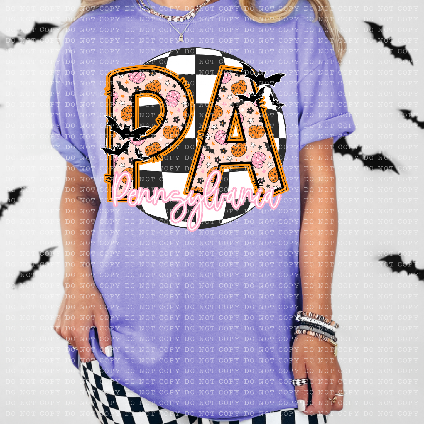 Pumpkin batty STATES (dropdown)-DTF&UV