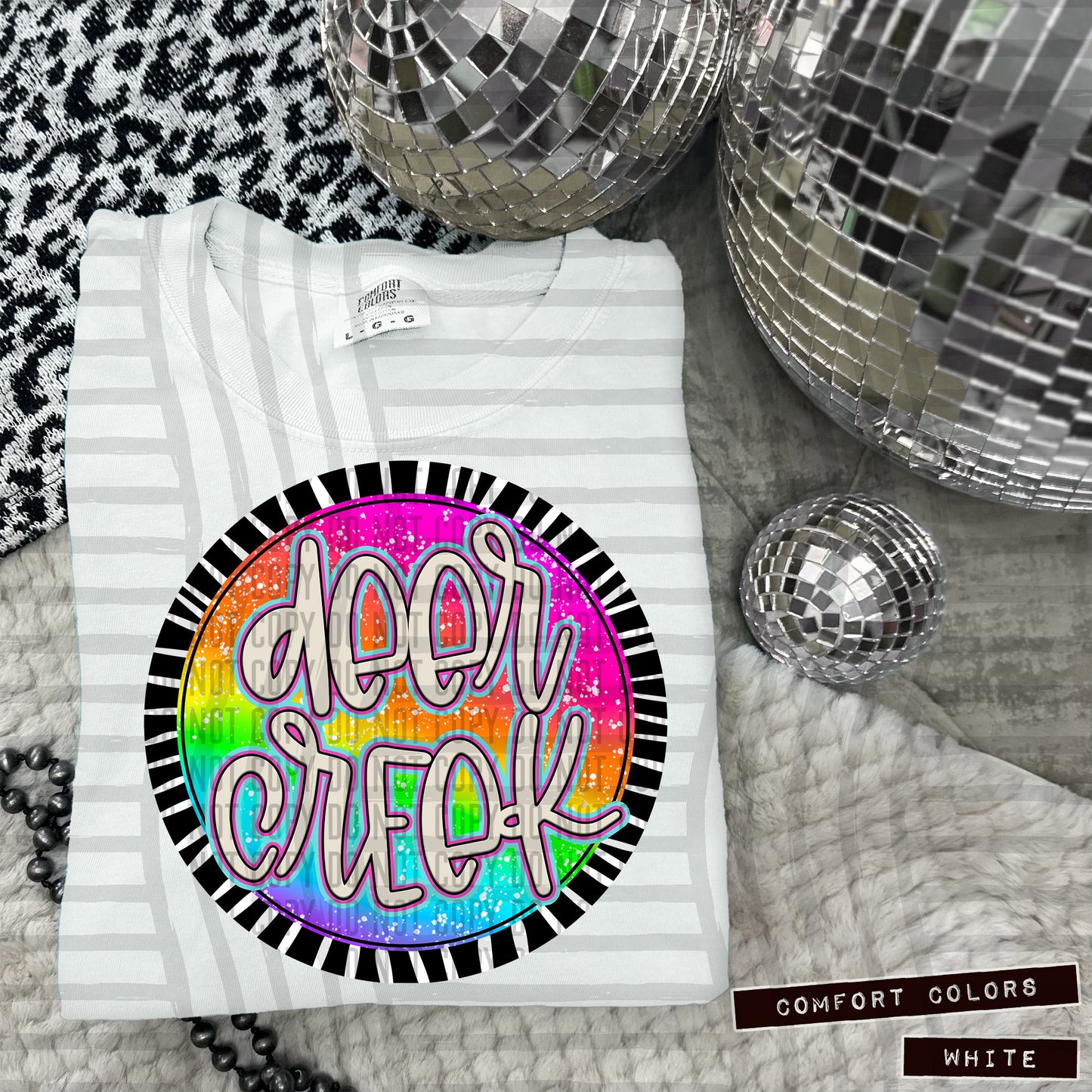 Rainbow Splatter Rounds(Dropdown)- DTF&UV