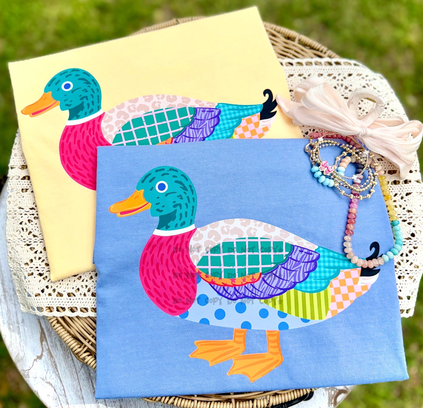 Patterned Duck -DTF&UV