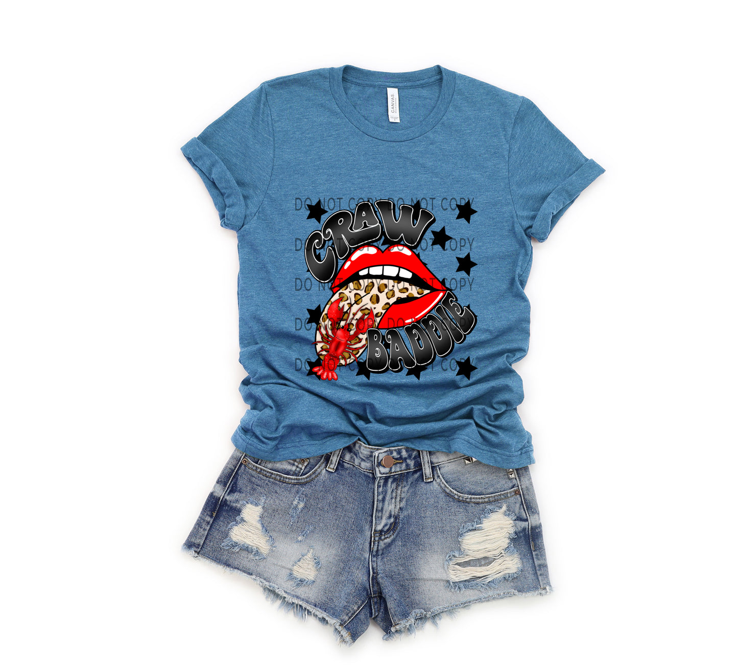 Craw Baddie Leopard Tongue DTF