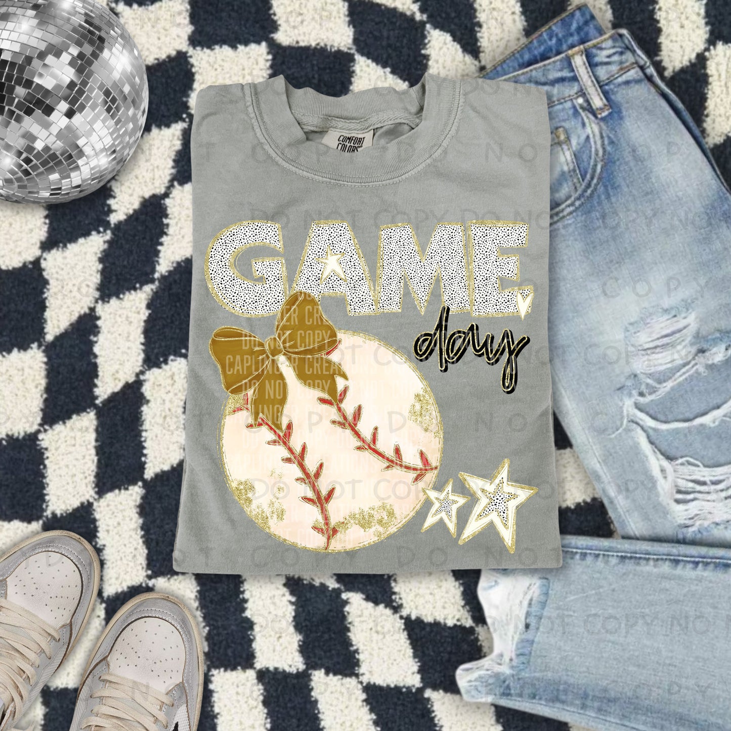 Game day Baseball(all colors in dropdown)-DTF