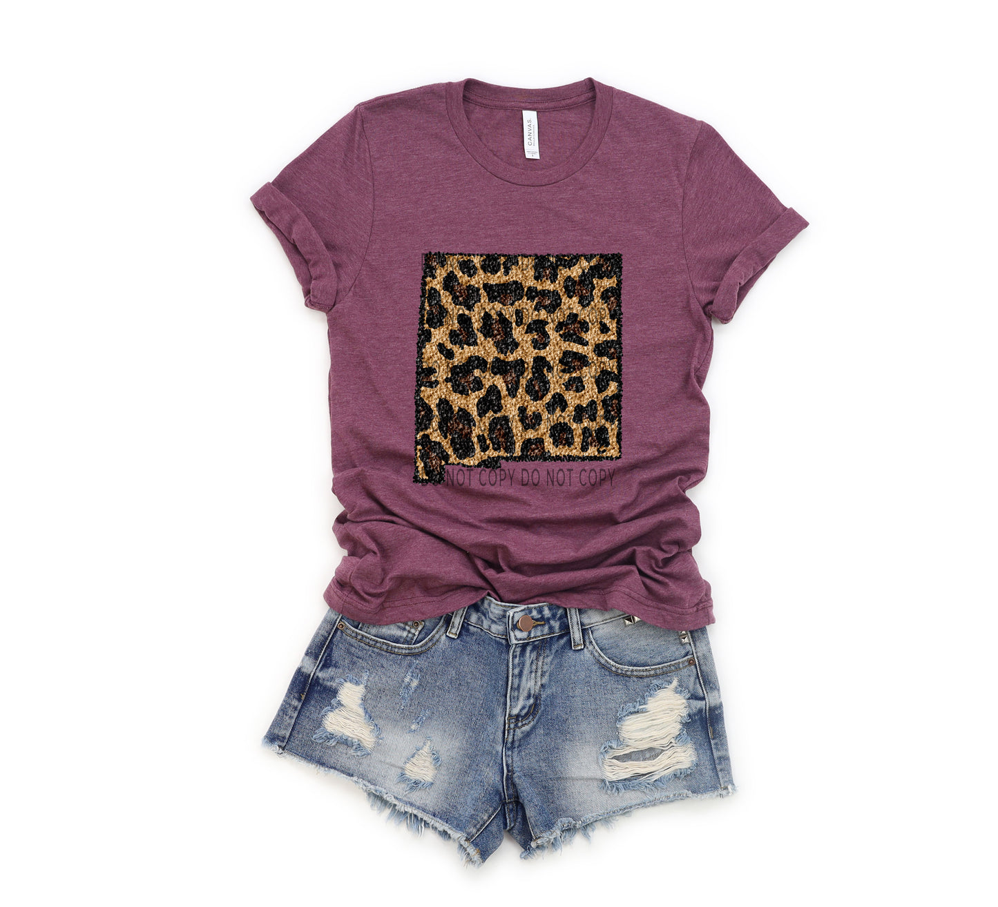 Leopard Sequin State (ALL STATES)-DTF