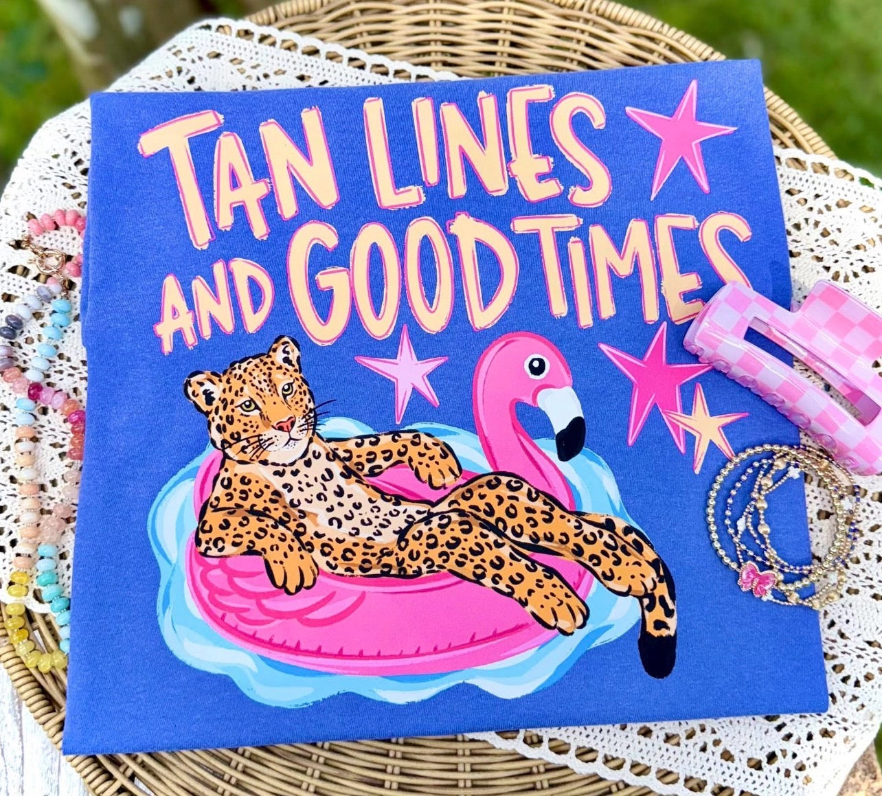 Tan lines and good times leopard- DTF DEAL