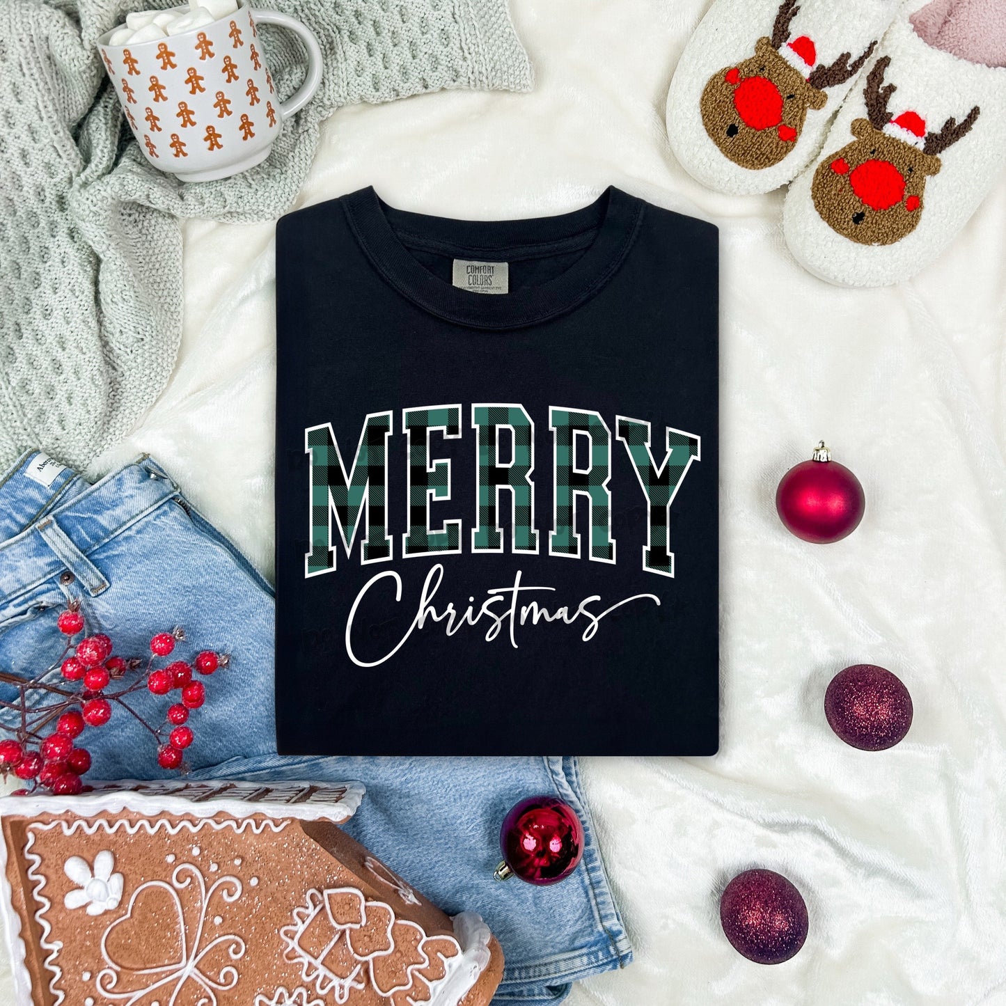 Green Merry Christmas-DTF&UV