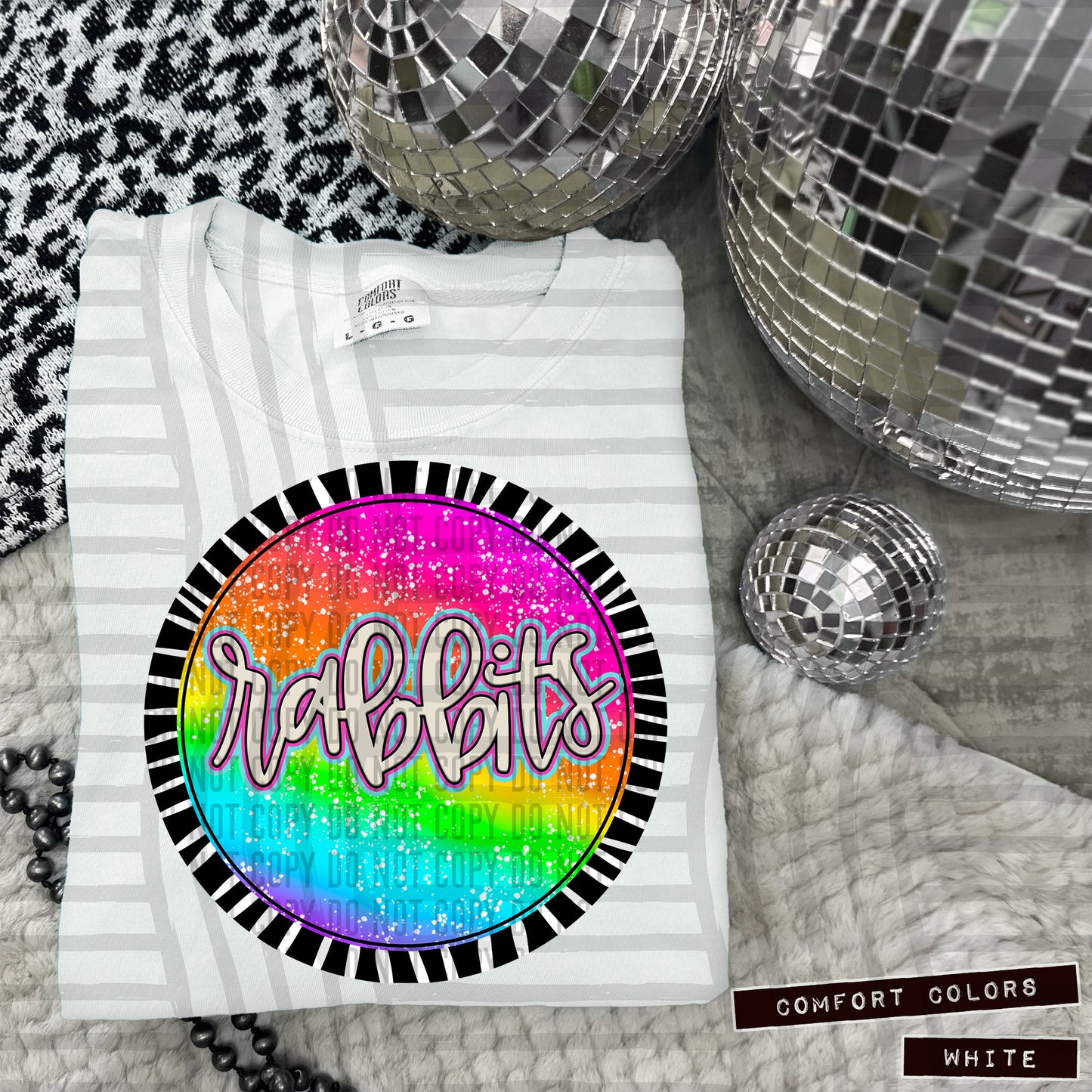 Rainbow Splatter Rounds(Dropdown)- DTF&UV