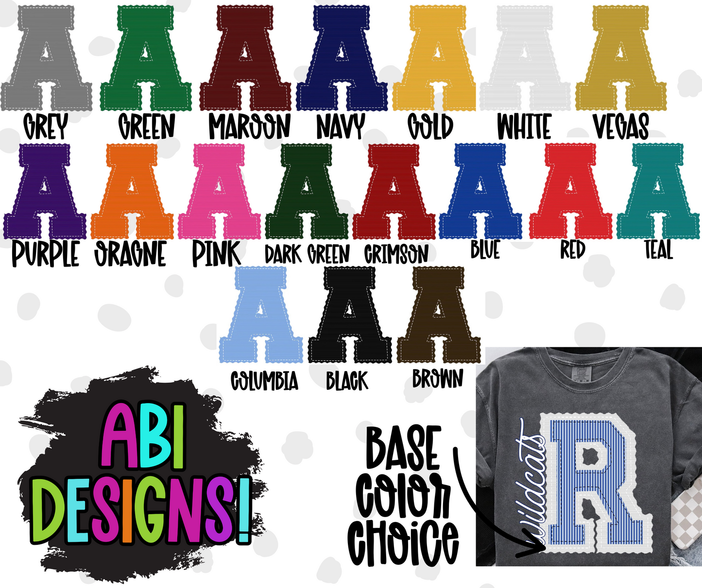 Custom Prepster Single Letter: ANY NAME- DTF or UV