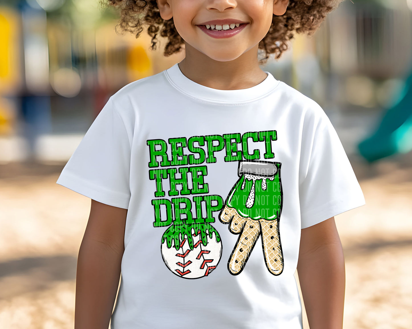 Baseball Glove Drip(dropdown)-DTF