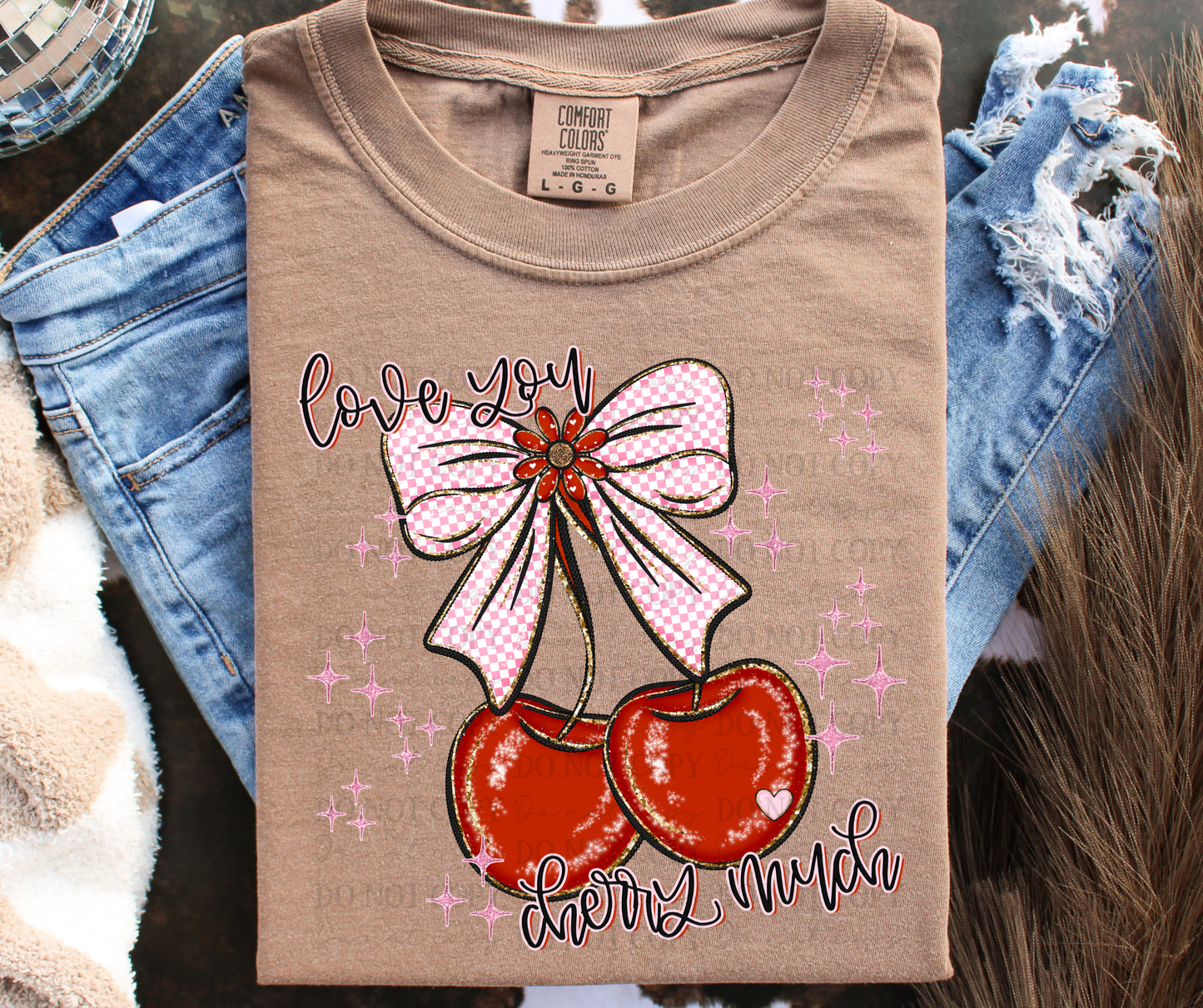 LOVE YOU CHERRY MUCH-DTF&UV