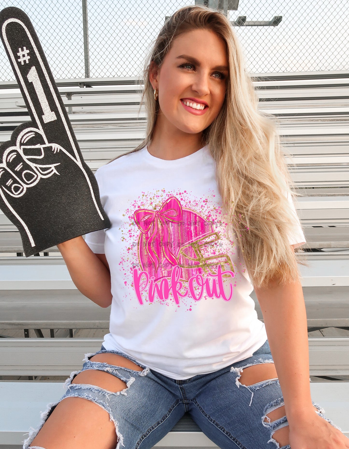 Pink out Pink Helmet splatter-DTF & UV