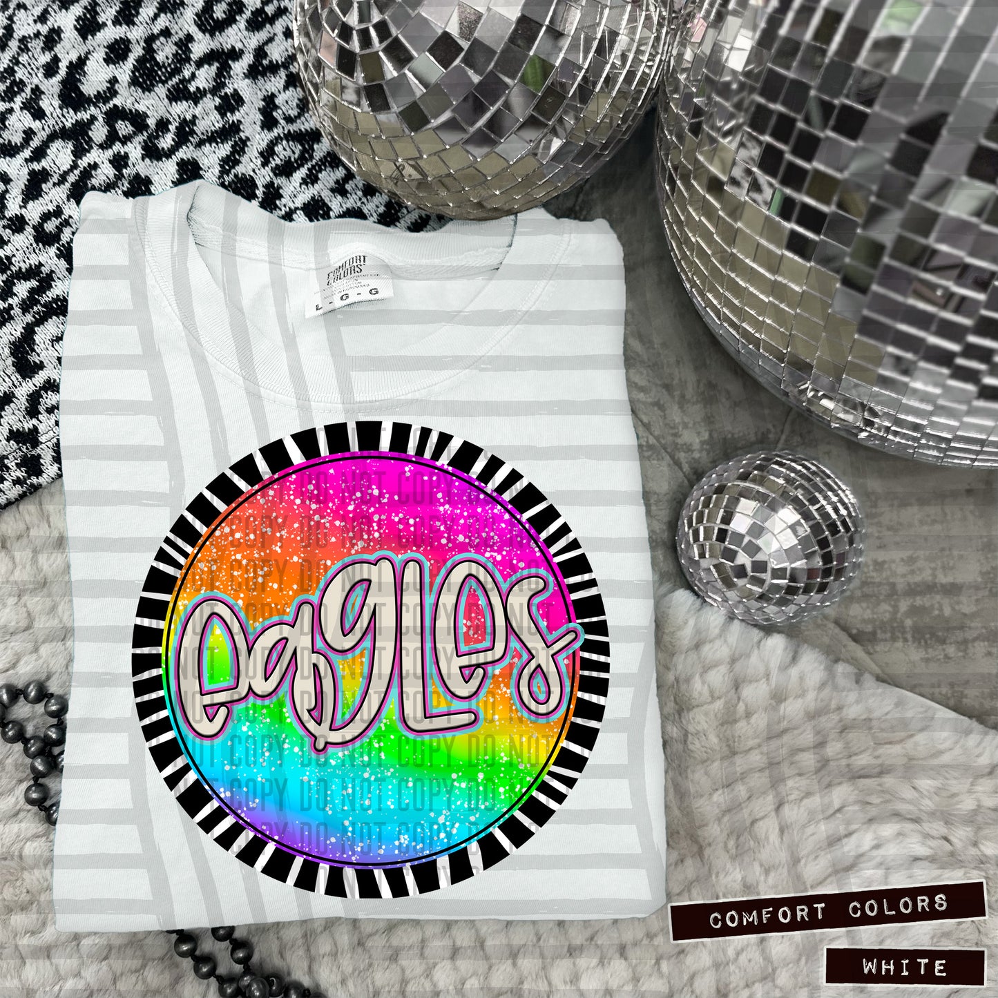 Rainbow Splatter Rounds(Dropdown)- DTF&UV