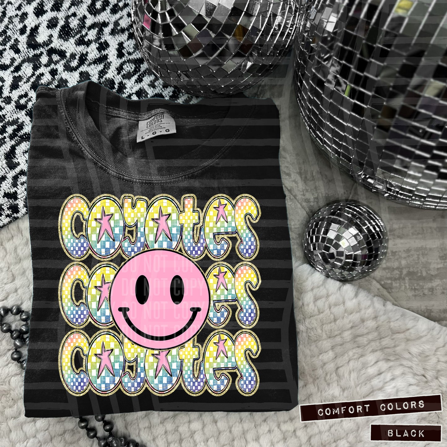 Pink Smiley Triple Stack (Dropdown)- DTF&UV
