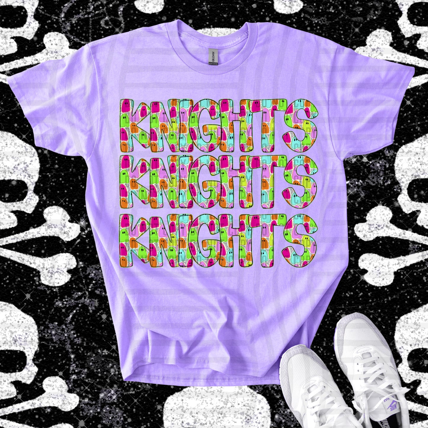 Ghosty Girl CUSTOM: (ANY NAME, ANY MASCOT)-DTF&UV
