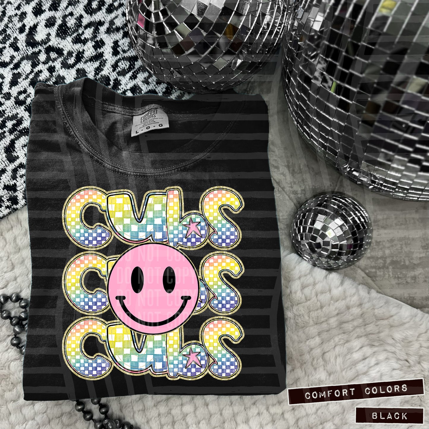 Pink Smiley Triple Stack (Dropdown)- DTF&UV