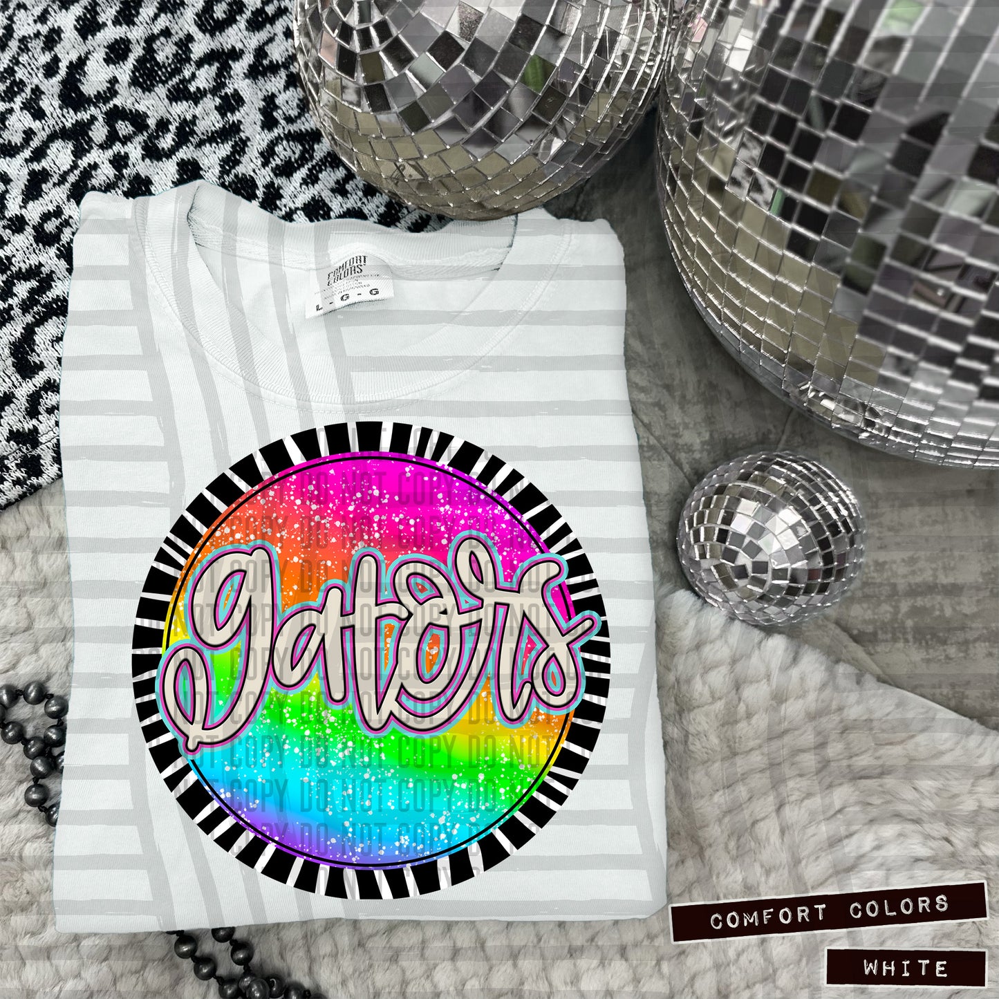 Rainbow Splatter Rounds(Dropdown)- DTF&UV