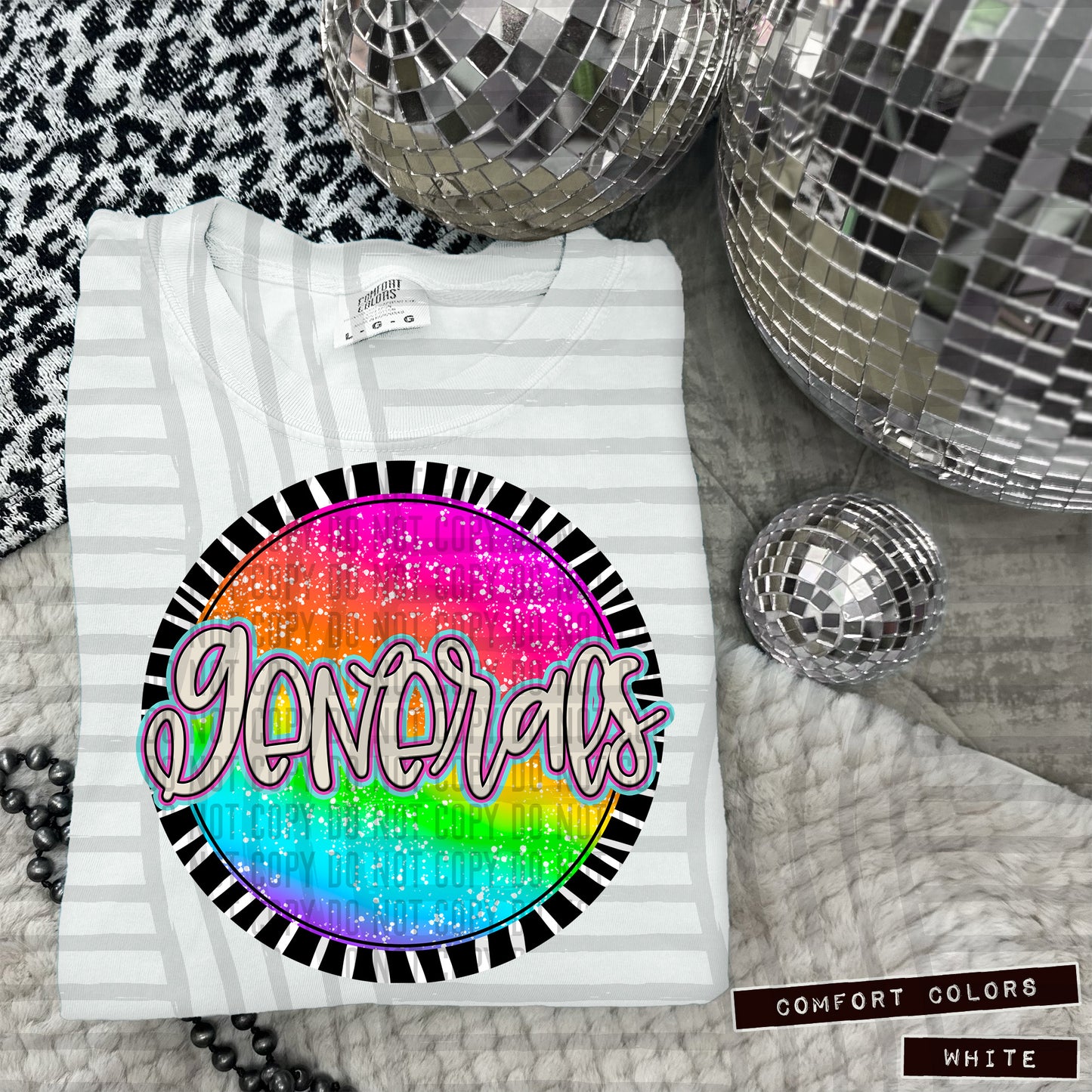 Rainbow Splatter Rounds(Dropdown)- DTF&UV