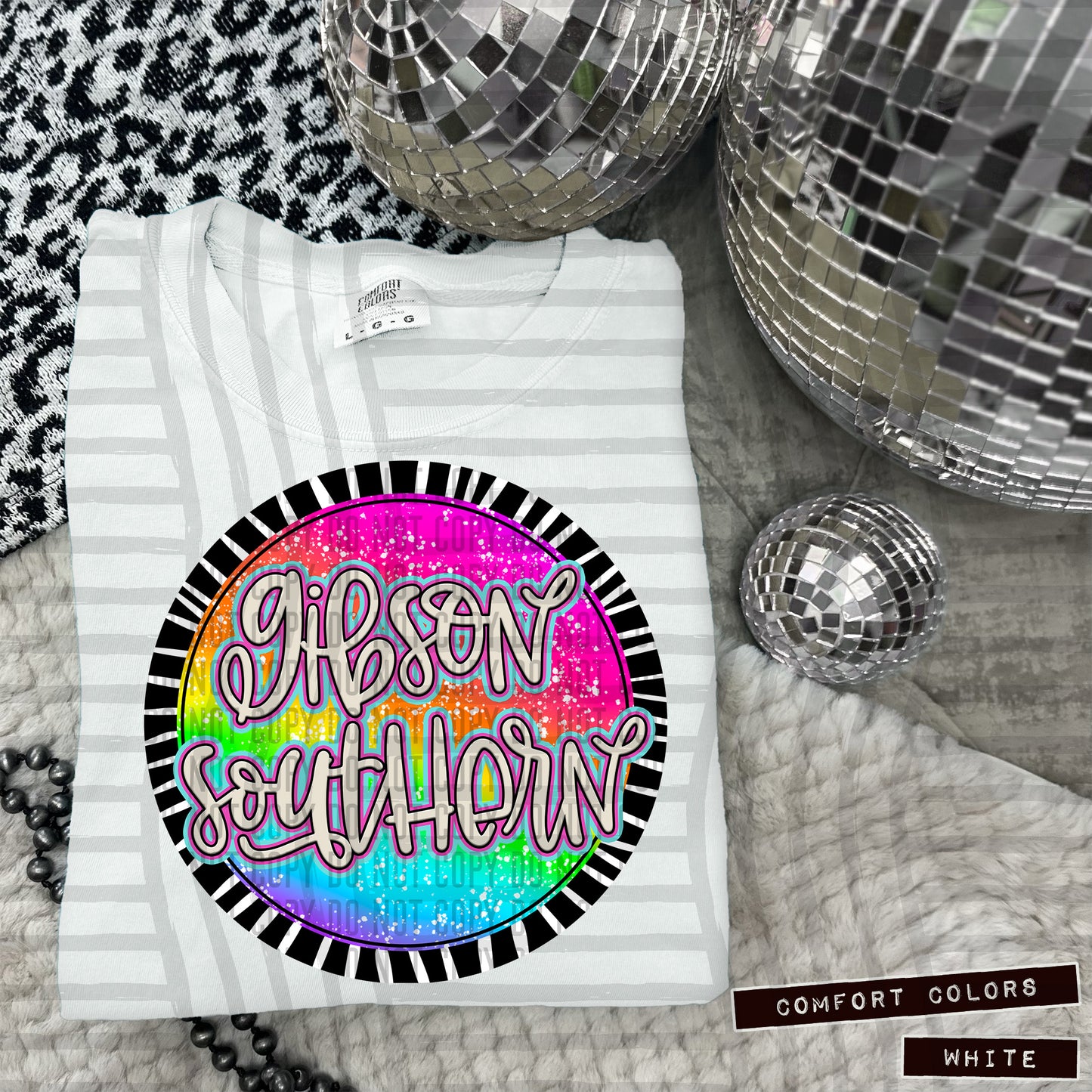 Rainbow Splatter Rounds(Dropdown)- DTF&UV