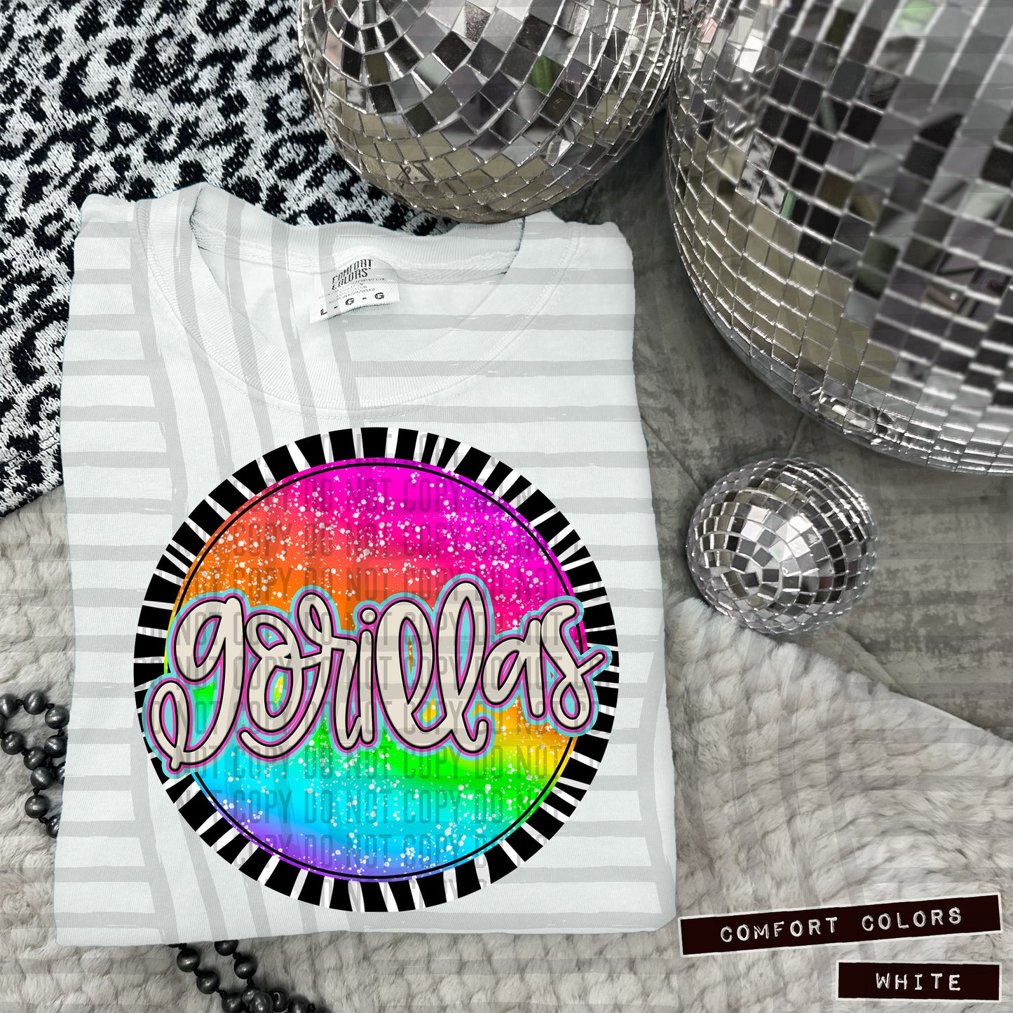 Rainbow Splatter Rounds(Dropdown)- DTF&UV