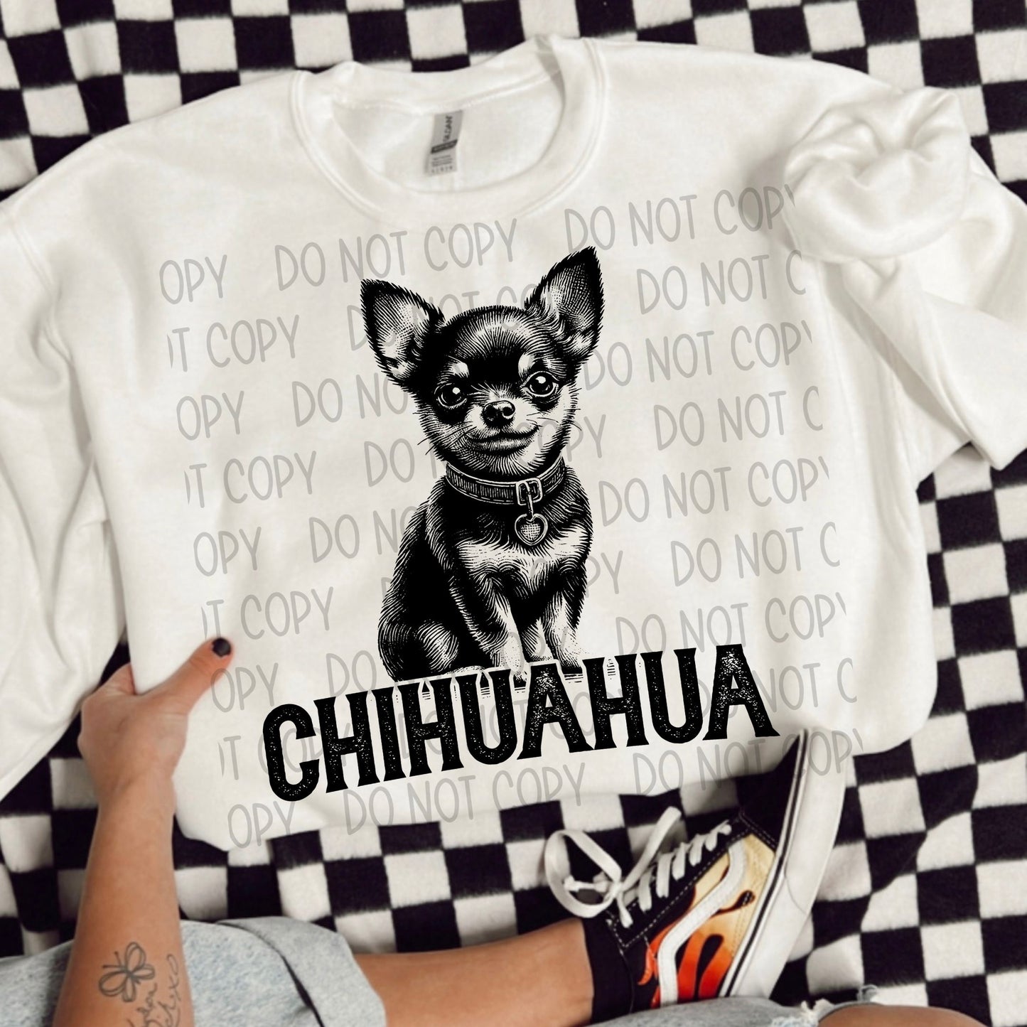 Short Hair Chihuahua Portrait - DTF