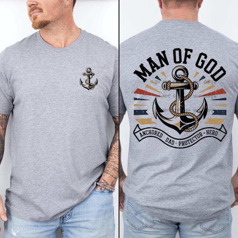 Man of God Anchor (FRONT)-DTF&UV