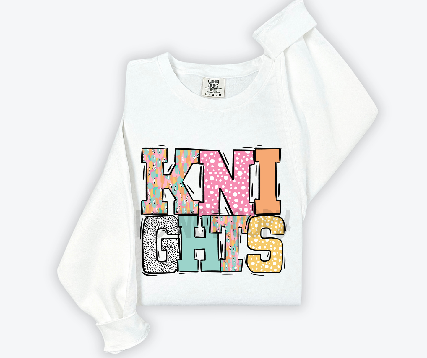 Pastel Stroke Varsity Mascots (ALL Mascots in this listing Dropdown)-DTF