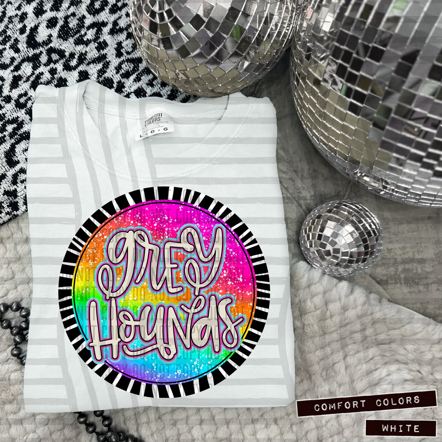 Rainbow Splatter Rounds(Dropdown)- DTF&UV