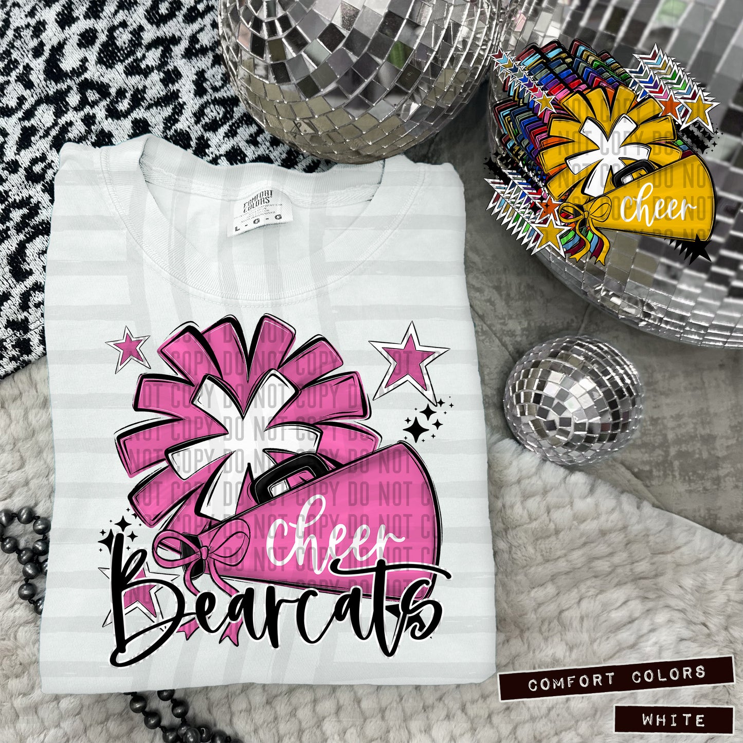 CHEER mascots (Colors and Mascots in dropdown)-DTF&UV