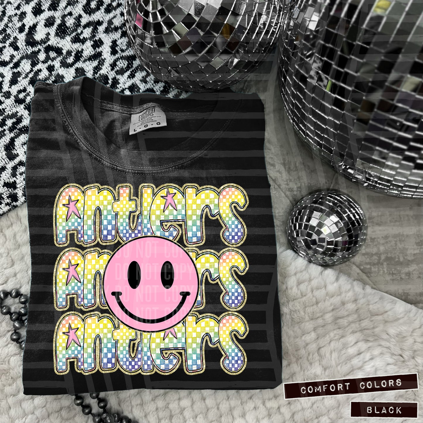 Pink Smiley Triple Stack (Dropdown)- DTF&UV