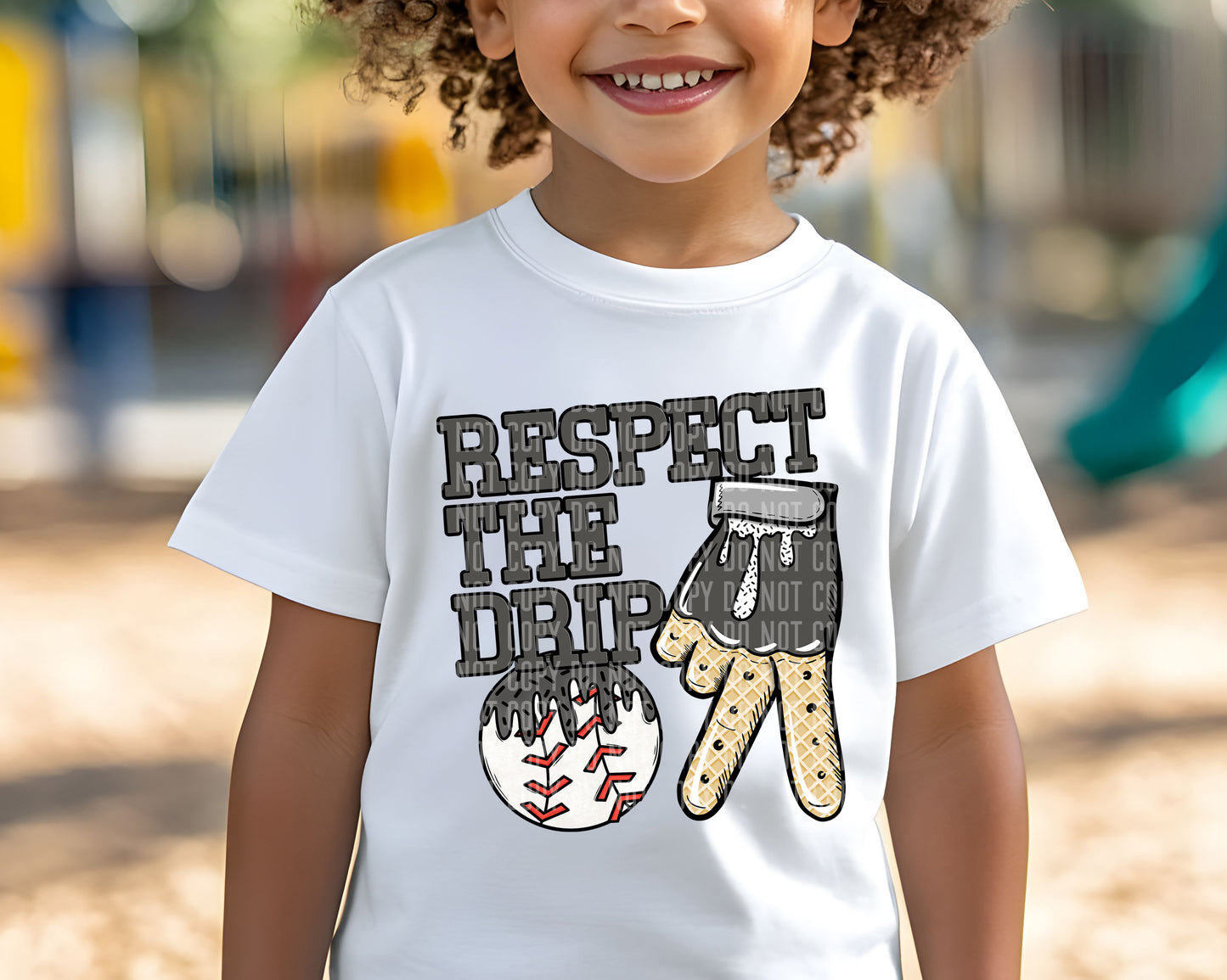 Baseball Glove Drip(dropdown)-DTF