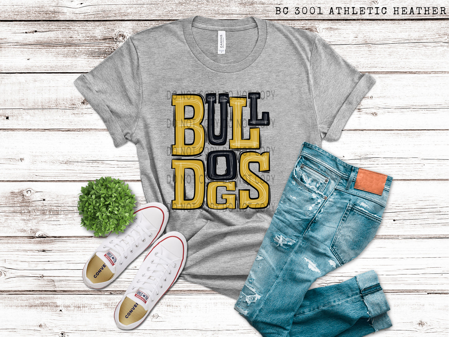 Bulldogs Black and Gold - DTF