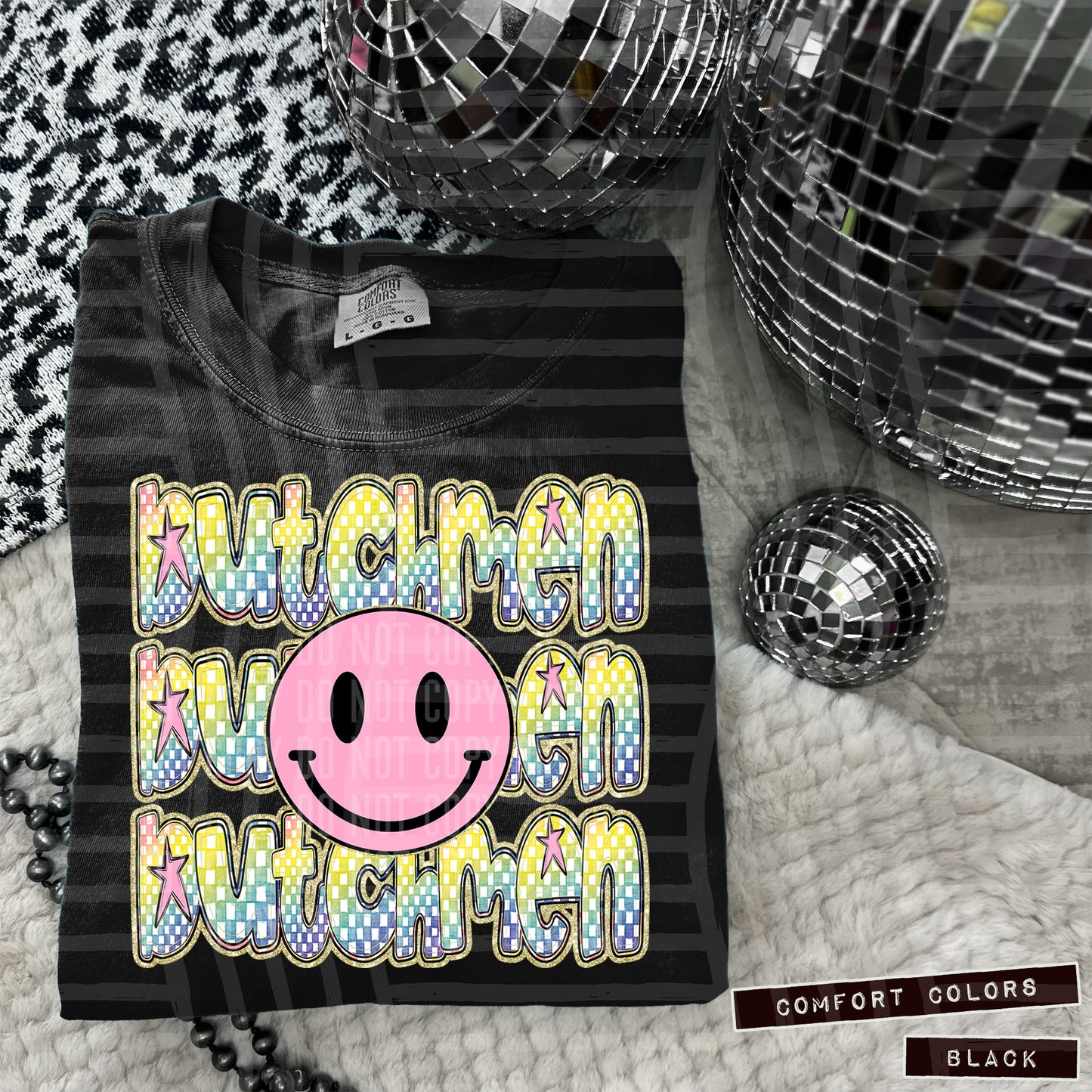 Pink Smiley Triple Stack (Dropdown)- DTF&UV