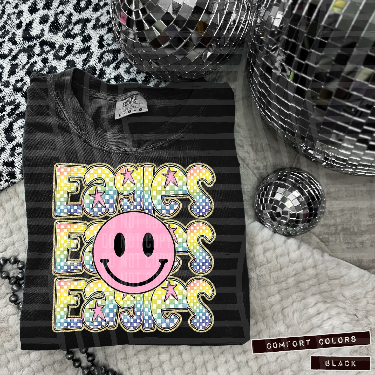 Pink Smiley Triple Stack (Dropdown)- DTF&UV