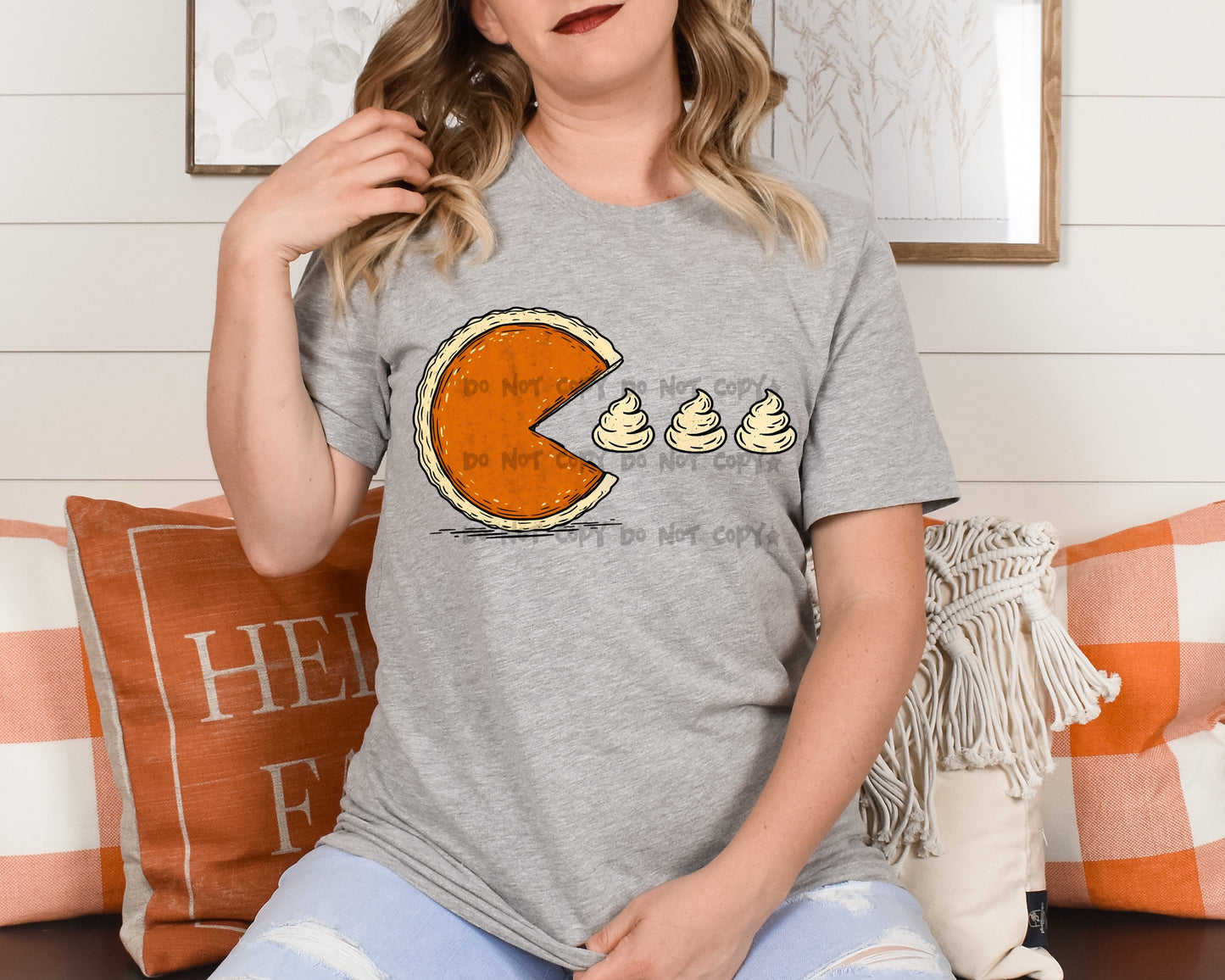 Pumpkin Pie Pac-Man -DTF&UV