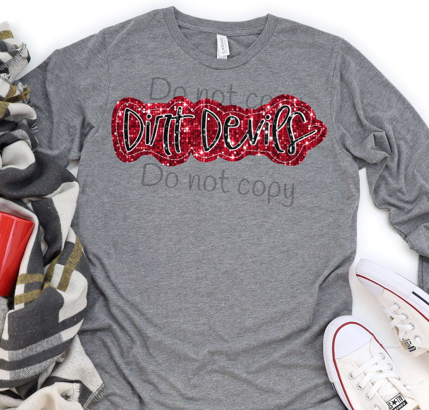 Dirt devils sequin -DTF