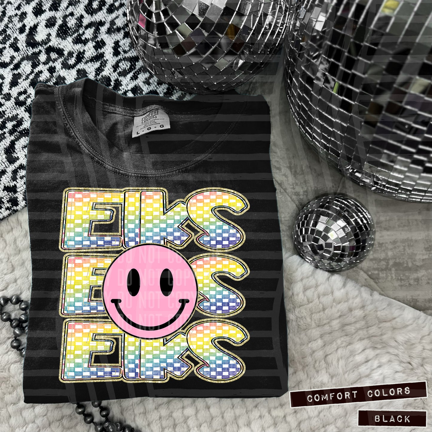 Pink Smiley Triple Stack (Dropdown)- DTF&UV