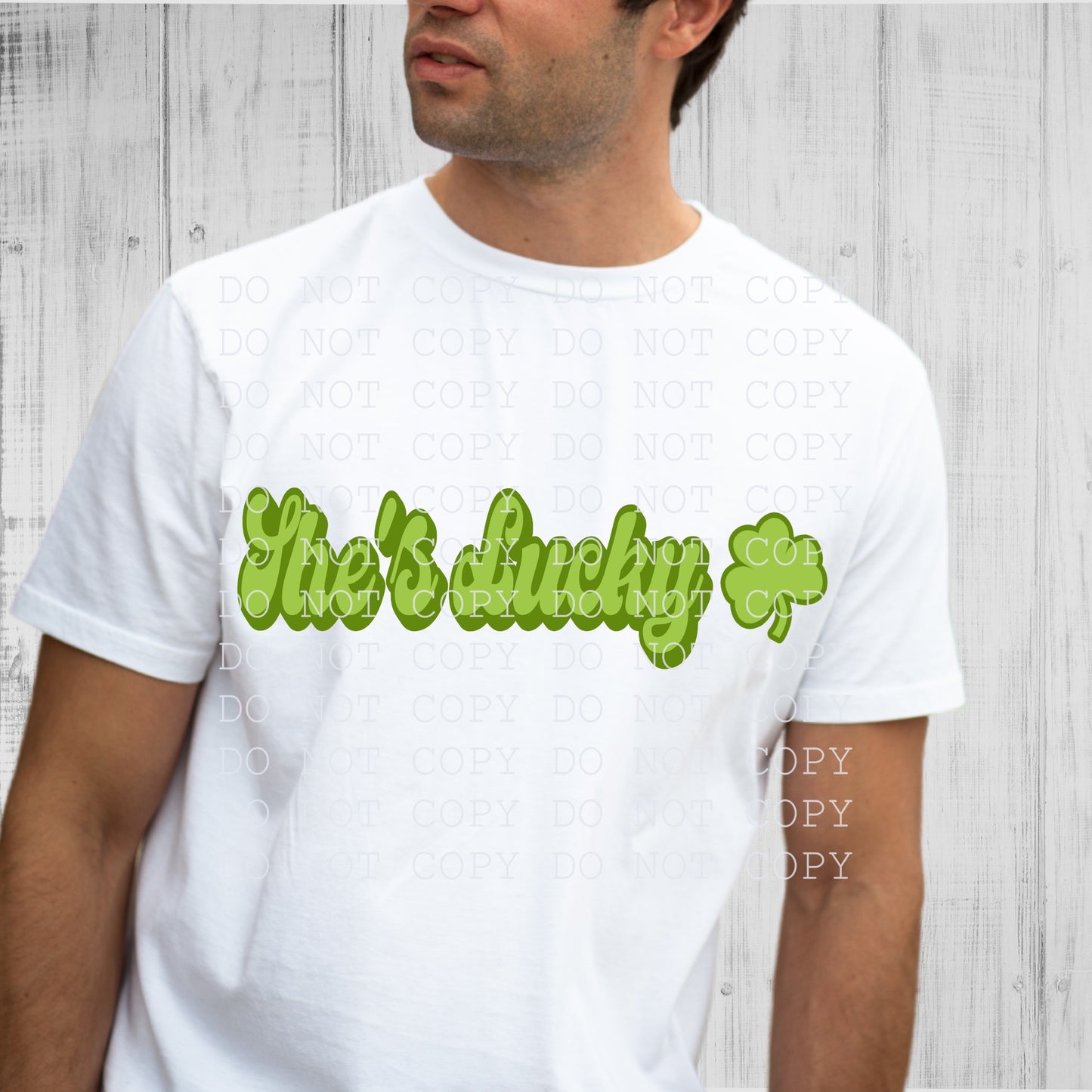 She’s Lucky Green - DTF