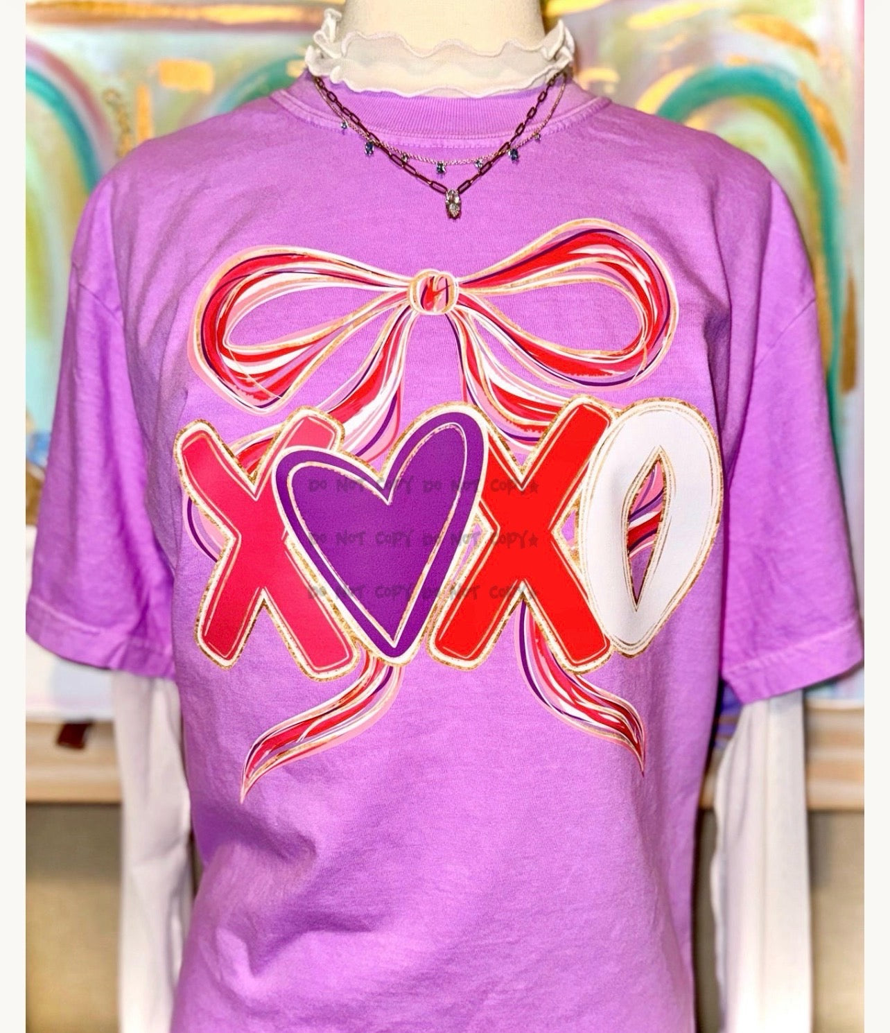 Xoxo heart and bow-DTF&UV