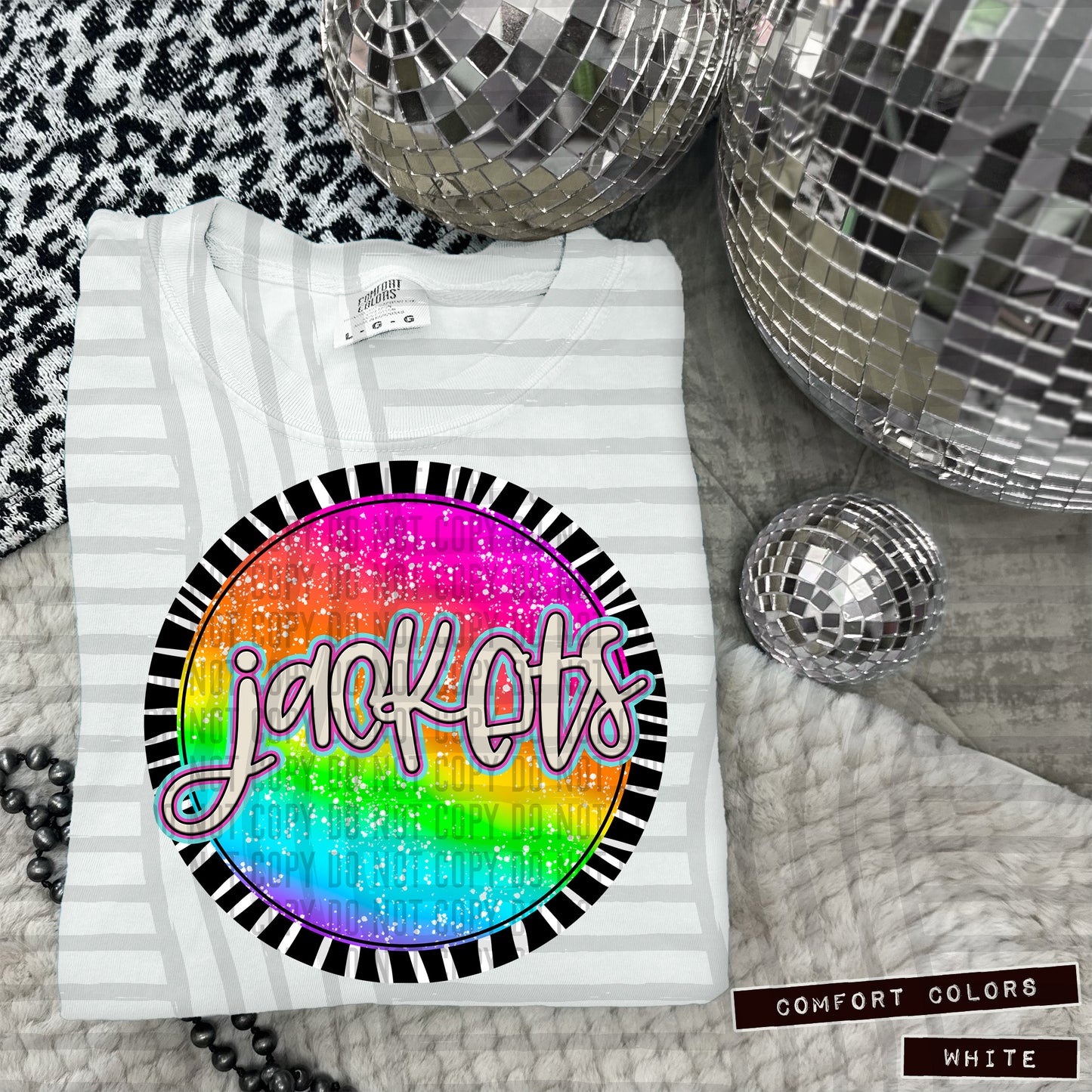 Rainbow Splatter Rounds(Dropdown)- DTF&UV